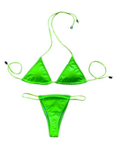 Load image into Gallery viewer, &#39;VIRYL&#39; BIKINI SET - GREEN
